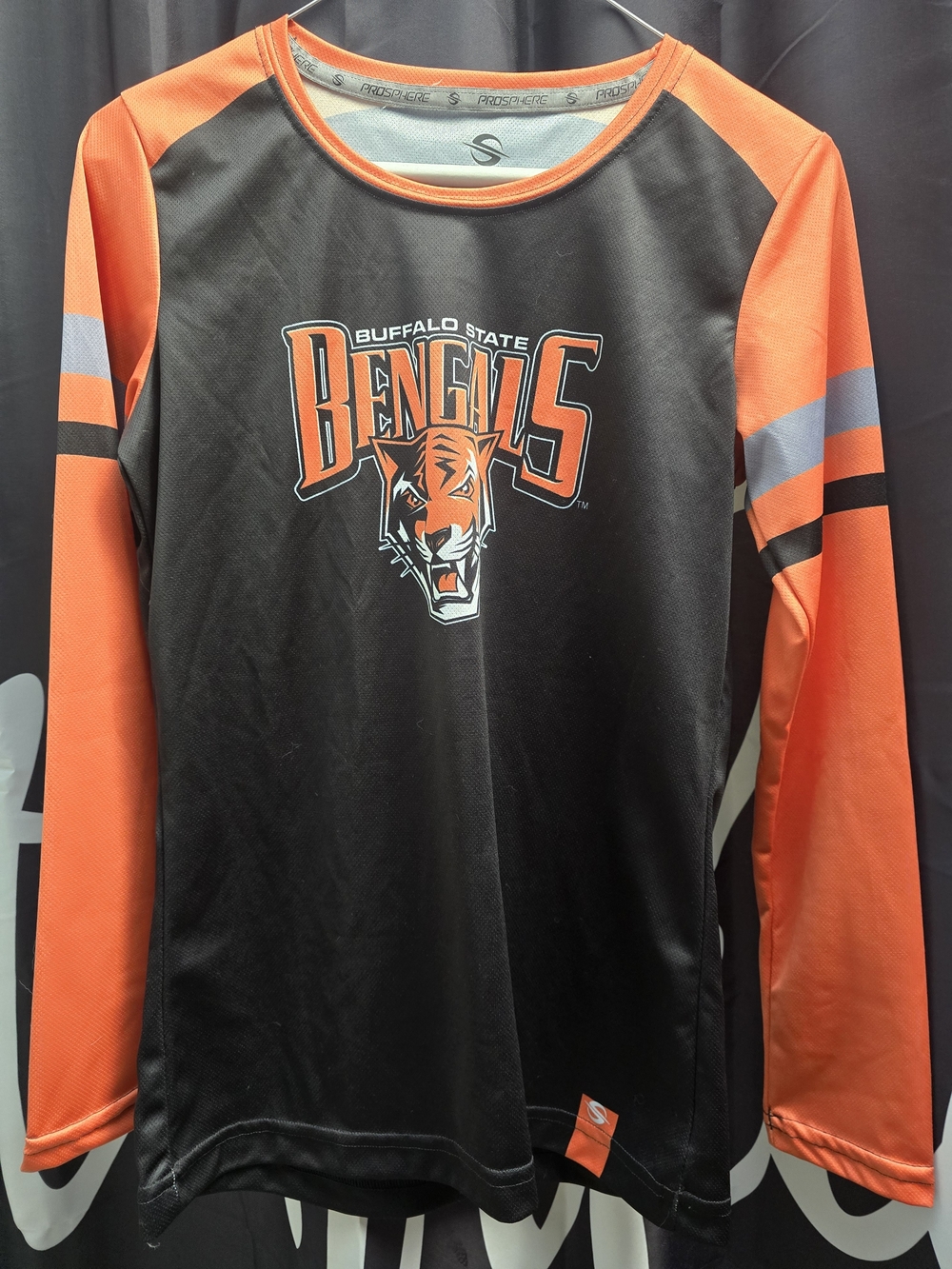 Buffalo State Bengals Black & Orange Long Sleeve Tee